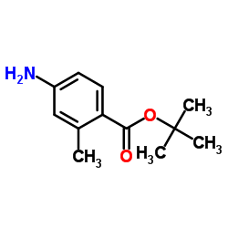 2-Methyl-2-propanyl 4-amino-2-methylbenzoate结构式