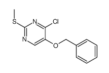 4-chloro-2-methylsulfanyl-5-phenylmethoxypyrimidine Structure