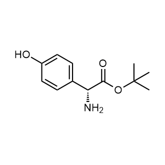 (R)-2-氨基-2-(4-羟基苯基)乙酸叔丁酯结构式