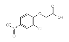 Acetic acid,2-(2-chloro-4-nitrophenoxy)- Structure