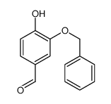 3-(苄氧基)-4-羟基苯甲醛结构式
