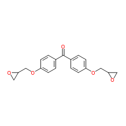 Bis[4-(2-oxiranylmethoxy)phenyl]methanone Structure