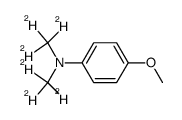 p-methoxy-N,N-bis(trideuteriomethyl)aniline结构式
