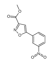 5-(3-硝基苯基)异噁唑-3-甲酸甲酯结构式