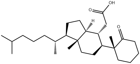 (10α)-1-Oxo-5,6-secocholestan-6-oic acid structure