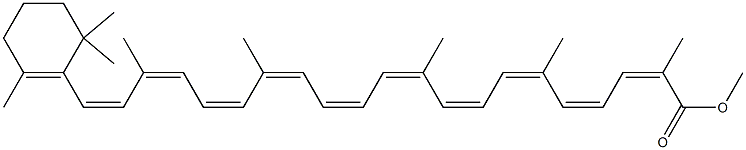4'-Apo-β,ψ-caroten-4'-oic acid methyl ester结构式