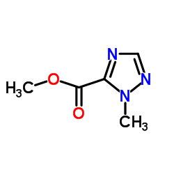 1-甲基-1H-1,2,4-三唑-5-羧酸甲酯结构式