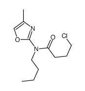 N-butyl-4-chloro-N-(4-methyl-1,3-oxazol-2-yl)butanamide Structure