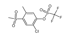 2-Chlor-5-methyl-4-methylsulfonylphenyl-trifluormethansulfonat Structure