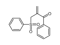 2-(benzenesulfonylmethyl)-1-phenylprop-2-en-1-one结构式