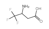 Butanoic acid,3-amino-4,4,4-trifluoro- Structure