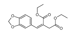 diethyl 2-(1,3-benzodioxol-5-ylmethylidene)butanedioate结构式