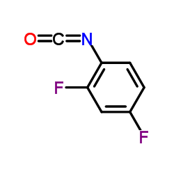 2,4-二氟苯基异氰酸酯结构式