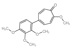 2-甲氧基-5-(2',3',4'-三甲氧基苯基)环庚三烯酮结构式
