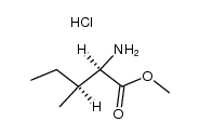 (2R,3S)-2-氨基-3-甲基-戊酸甲酯盐酸盐结构式