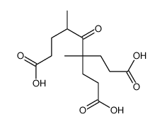 4-(2-carboxyethyl)-4,6-dimethyl-5-oxononanedioic acid结构式