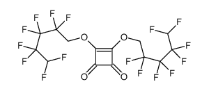 3,4-bis(2,2,3,3,4,4,5,5-octafluoropentoxy)cyclobut-3-ene-1,2-dione Structure