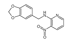 N-(1,3-benzodioxol-5-ylmethyl)-3-nitropyridin-2-amine Structure