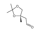 2-[(4S)-2,2,4-trimethyl-1,3-dioxolan-4-yl]acetaldehyde Structure
