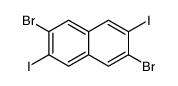 2,6-dibromo-3,7-diiodonaphthalene结构式