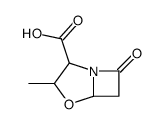 3-methyl-7-oxo-4-oxa-1-azabicyclo[3.2.0]heptane-2-carboxylic acid结构式