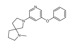 1-methyl-7-(5-phenoxypyridin-3-yl)-1,7-diazaspiro[4.4]nonane Structure