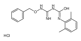 (1E)-1-[amino-(phenylmethoxyamino)methylidene]-3-(2,6-dimethylphenyl)urea,hydrochloride结构式