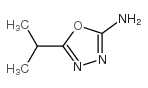 5-异丙基-1,3,4-噁二唑-2-胺结构式