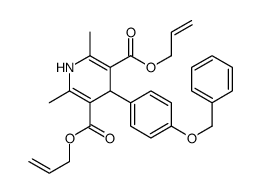 bis(prop-2-enyl) 2,6-dimethyl-4-(4-phenylmethoxyphenyl)-1,4-dihydropyridine-3,5-dicarboxylate结构式