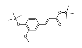 (E)-3-(4-trimethylsiloxy-3-methoxyphenyl)acrylic acid trimethylsilyl ester Structure
