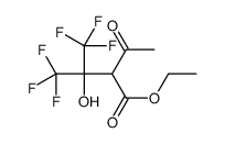 2-Acetyl-3-hydroxy-4,4,4-trifluoro-3-(trifluoromethyl)butyric acid ethyl ester Structure