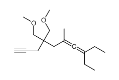 8-ethyl-4,4-bis(methoxymethyl)-6-methyldeca-6,7-dien-1-yne Structure