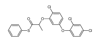 2-[2-Chloro-5-(2,4-dichloro-phenoxy)-phenoxy]-thiopropionic acid S-phenyl ester Structure