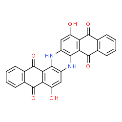6,15-Dihydro-8,17-dihydroxyanthrazine-5,9,14,18-tetrone Structure