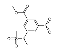 methyl 3-[methyl(methylsulfonyl)amino]-5-nitrobenzoate Structure
