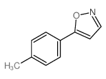 5-(4-甲基苯基)-1,2-噁唑结构式