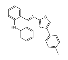N-acridin-9-yl-4-(4-methylphenyl)-1,3-thiazol-2-amine结构式