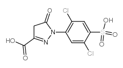 1-(2,5-dichloro-4-sulfo-phenyl)-5-oxo-4H-pyrazole-3-carboxylic acid Structure