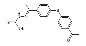 2-(1-(4-((4-acetylphenyl)thio)phenyl)ethylidene)hydrazine-1-carbothioamide结构式