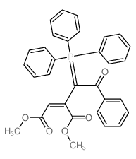 dimethyl 2-(2-oxo-2-phenyl-1-triphenylphosphoranylidene-ethyl)but-2-enedioate结构式