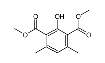 dimethyl 2-hydroxy-4,6-dimethylbenzene-1,3-dicarboxylate结构式