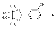 2-甲基-4-(4,4,5,5-四甲基-[1,3,2]二氧杂硼烷-2-基)-苄腈结构式
