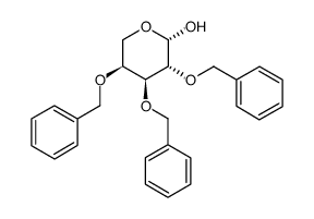 2,3,4-三-O-苯甲基-β-L-阿拉伯呱喃糖结构式