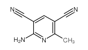 2-氨基-6-甲基吡啶-3,5-二腈结构式