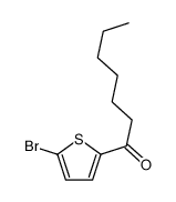1-(5-bromothiophen-2-yl)heptan-1-one Structure