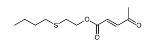 2-butylthioethyl β-acetylacrylate Structure