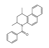 1,2,3,4-tetrahydro-2,4-dimethyl-N-benzoyl-5,6-benzoquinoline结构式