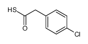 (p-Chlor-phenyl)-thioessigsaeure Structure