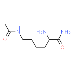 Hexanamide,6-(acetylamino)-2-amino- Structure