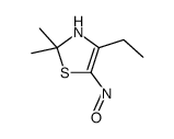 4-ethyl-2,2-dimethyl-5-nitroso-3H-1,3-thiazole Structure